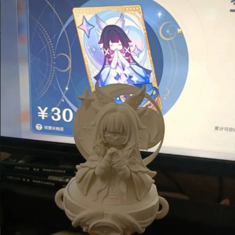 Colombina Genshin Impact 3D Print Ornament Resin Statue Unpainted White Model DIY Handmade Figure Assembly, Gift For Adults Fans