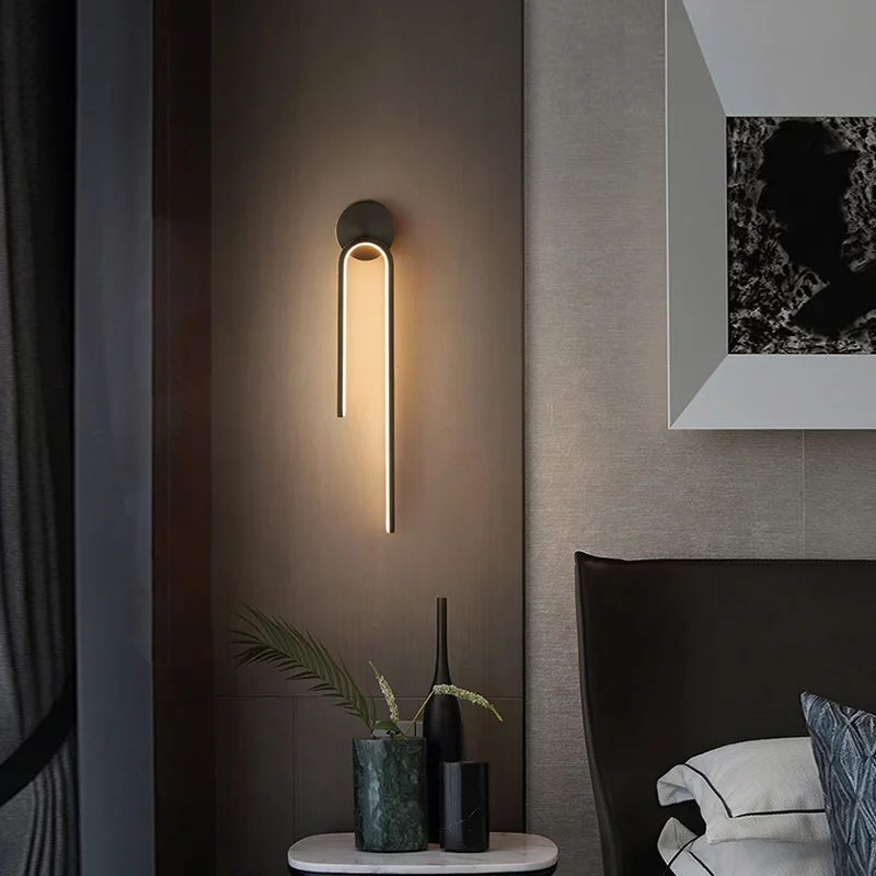 

Minimalism Led Wall Lamps for Bedroom Living Room Home Decor Bathroom Mirror Art Wall Lights Fixture Hallways Nordic Sconce