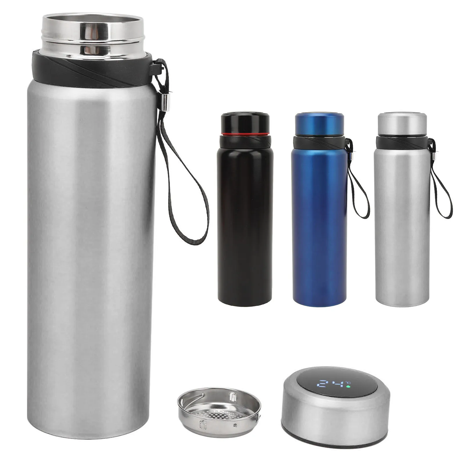 

Изоляционная чашка Изоляционная чашка из нержавеющей стали Температурный дисплей Большая емкость Портативная изолированная бутылка для воды для домашних путешествий