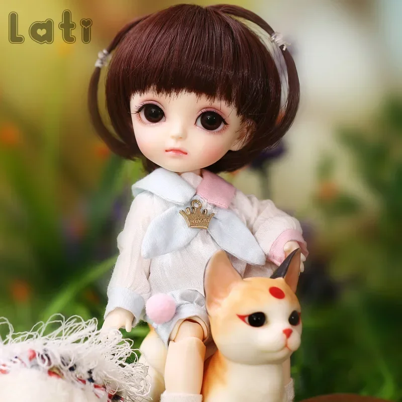 Happy Lati Yellow Oueneifs Work 1/8 BJD SD Resin Figures Body Model Baby Girls Hot Dolls Eyes High Quality Toy Gifts