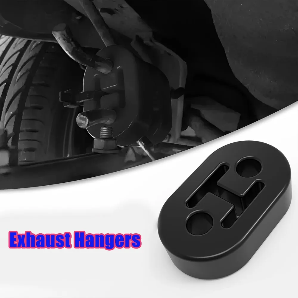 Universal Car Exhaust Rubber Hanger 2 Hole Shock Absorption Mount Bracket Vibration Damping Isolator Extended Length