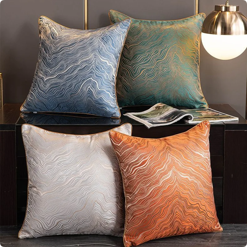 Luxury Sofa Pillowcase Back Cushion Cover Pillow Cover Without Core Sample Room High-grade Living Room Pillow Cover High-end