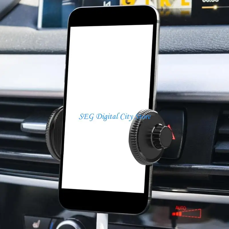 U75B Upgrades Adjustable Car Phone Mount for 4.7 to 7.2 Inch Devices 17Mm Ball Head Base Hand Operate & Secure Clamping