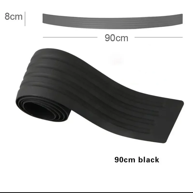 1 قطعة سيارة عالمية جذع عتبة الباب لوحة حامي المصد الخلفي الحرس قالب مطاطي في gs وسادة غطاء الكسوة قطاع اكسسوارات السيارات #3