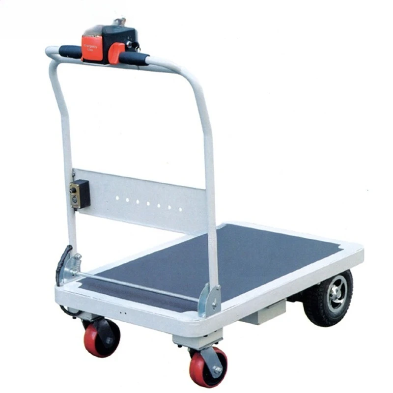 Electric trolley, flatbed charging platform cart