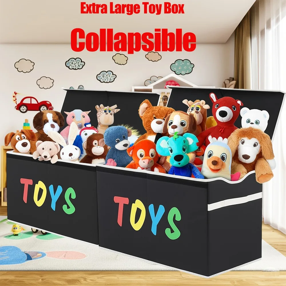 

Gallon Super-Sized Collapsible Storage Box with Lids Features Adjustable Dividers for Sturdy Organization of of Different Sizes
