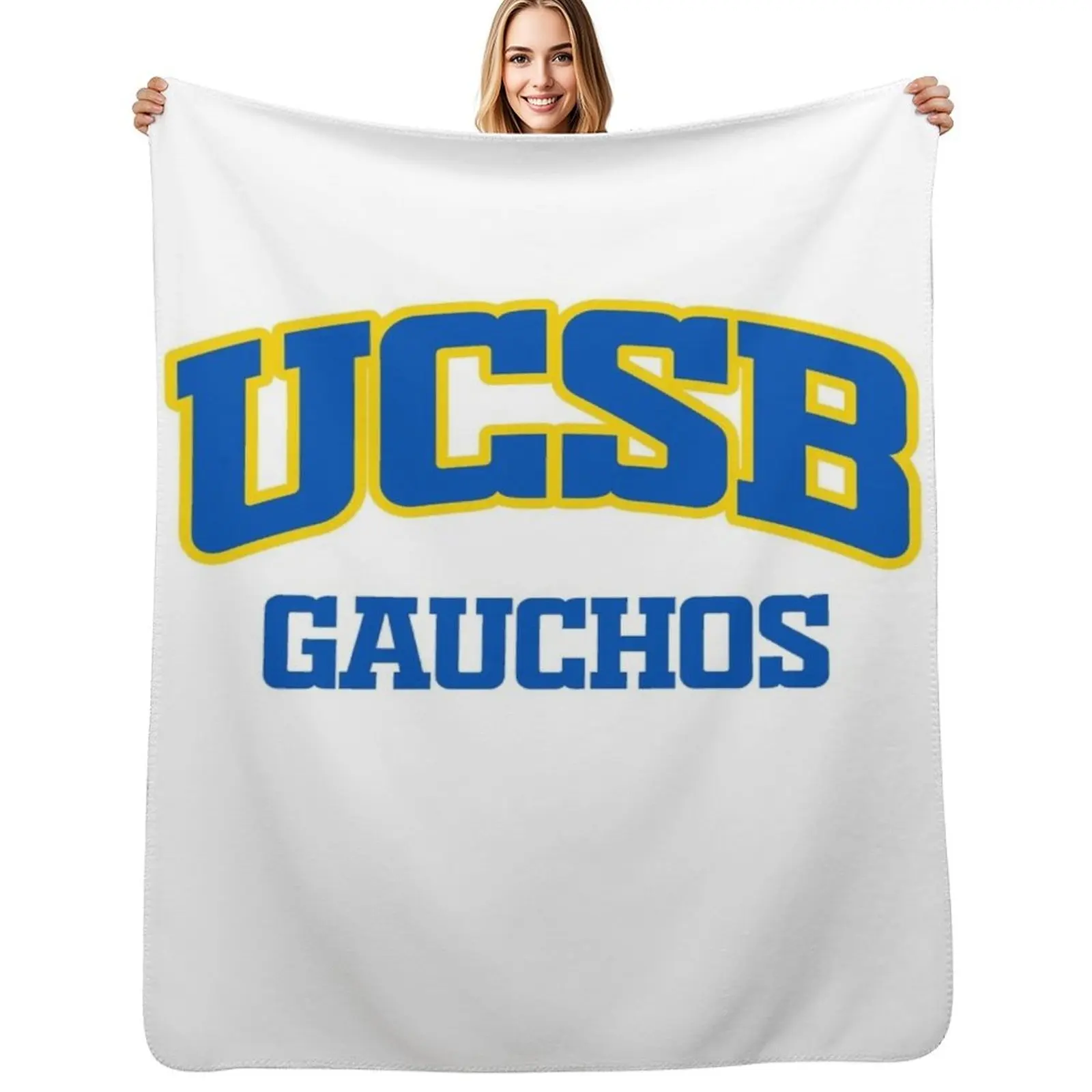 

UCSB - University of California Santa Barbara Gauchos Throw Blanket Warm Comfortable Blanket Gift for Parents Friends