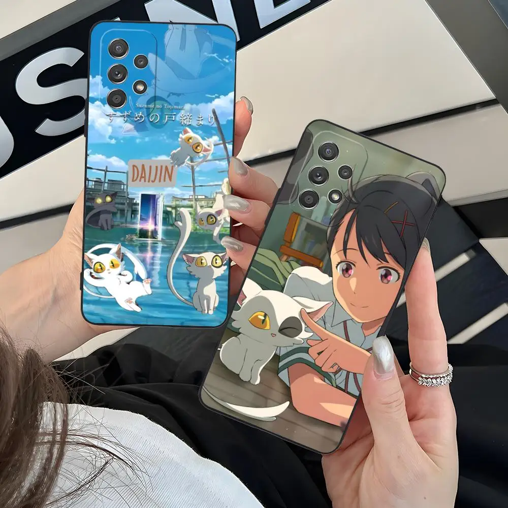 Suzume no Tojimari Phone Case for Samsung Galaxy M55 54 42 35 34 33 32 23 22 15 14 13 12 F55 5G Colour Printing Cover Cellphones