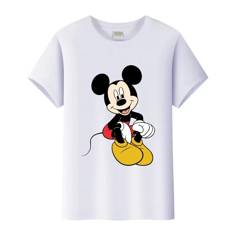 أزياء ديزني الكرتون ميكي ماوس ميني طباعة الصيف فتاة قمم امرأة التي شيرت الاطفال تي شيرت السيدات تيز الأسرة الرجال البلوزات هدية