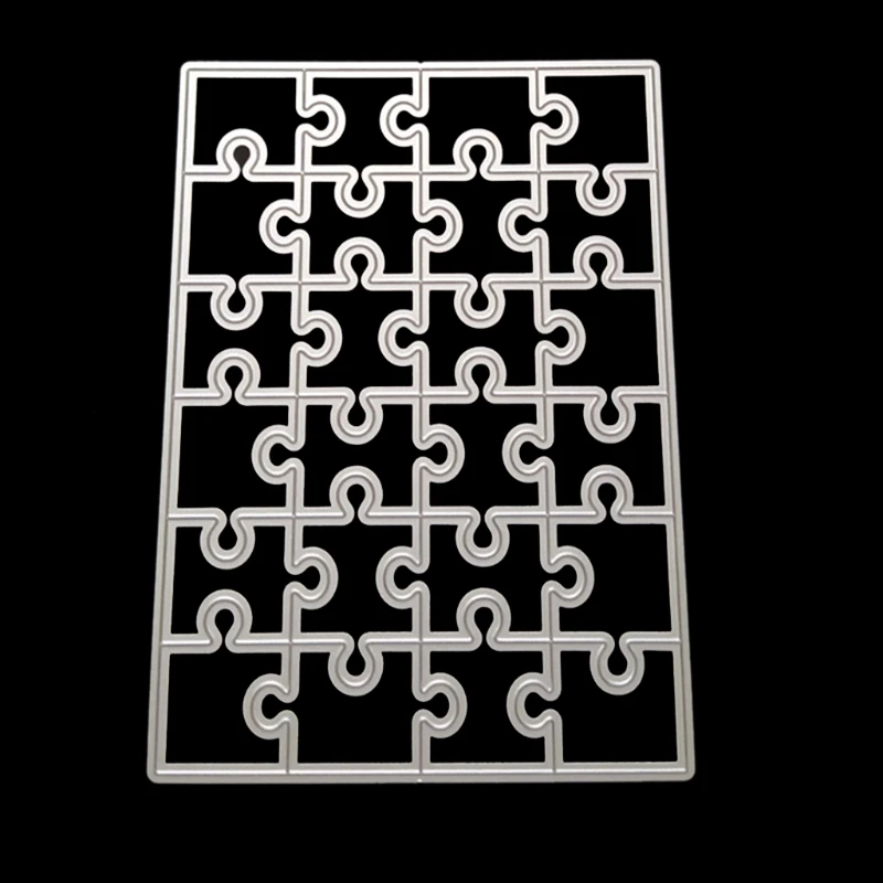 Puzzle Metal Cutting Dies Stencil DIY Scrapbook Album Paper Card Template Decor