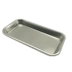 1pc Dental Stainless Steel Medical Tray Lab Instrument Dental Square Plate Dental Tools