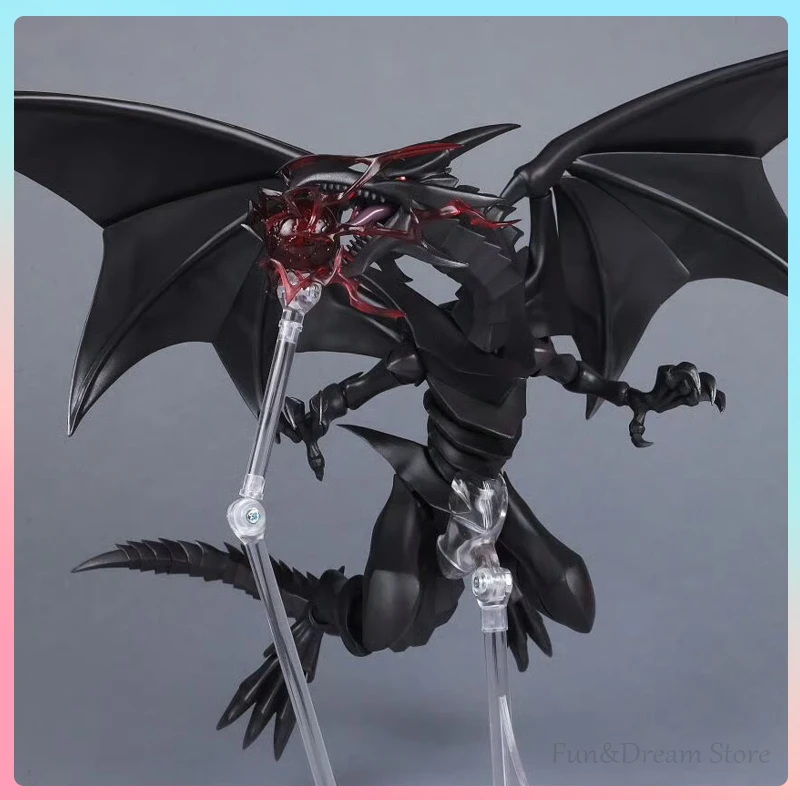 Bandai S.H.Monsterart Yu-Gi-Oh! Anime Figure Red-Eyes Black Dragon Action Figure 2024 New Room Decoration Birthday Gift