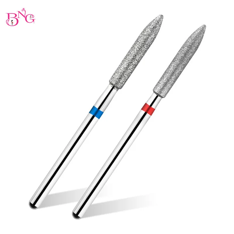 Diamant bohrer für Nägel Lang kegel Nagels chl eifer Fräser Fräser Maniküre Pediküre Nagel feilen Puffer Nail Art Zubehör