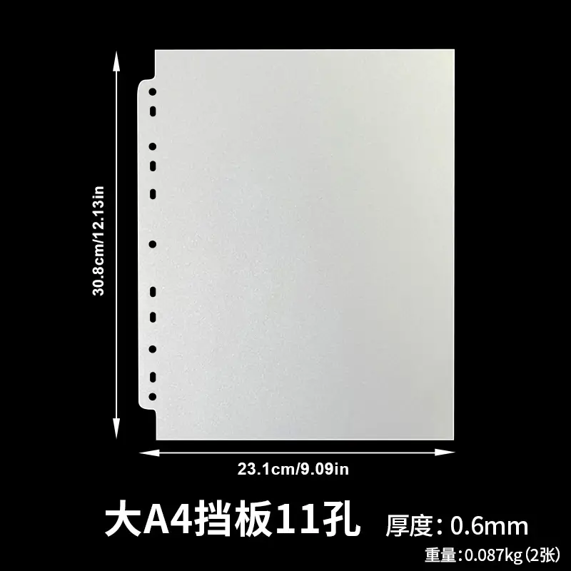 SINGBA 10pcs Clear Sheets Sleeve Acid Free-No CPP Loose-Leaf Pages for A5/A4 Binder 4/9grid Pocket 3inch Photocard Protector - Image 10