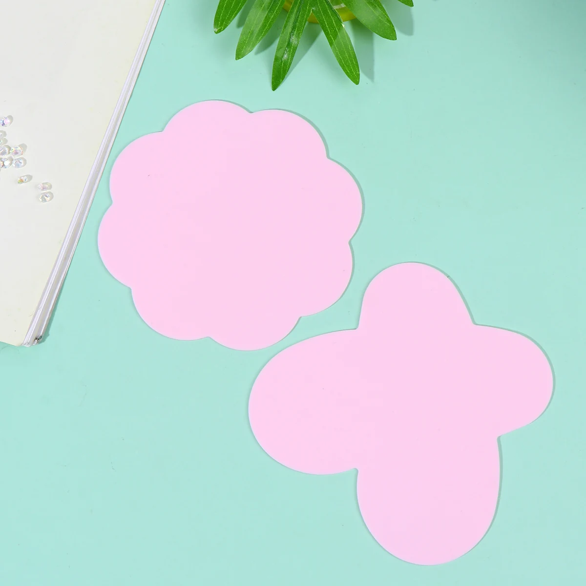 

Nail Art Color Mixing Plate 3 Bags Manicure Tools Tray Palette Silicone Durable Easy Clean Portable DIY Paint Tray