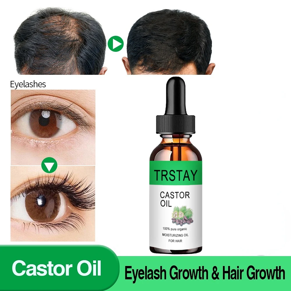 EyeLash EyeBrow Fast Growth Essence Essential oils Pure Natural Castor Oil For Eyebrow Hair Growth Serum Lash Eyelash Enhancer