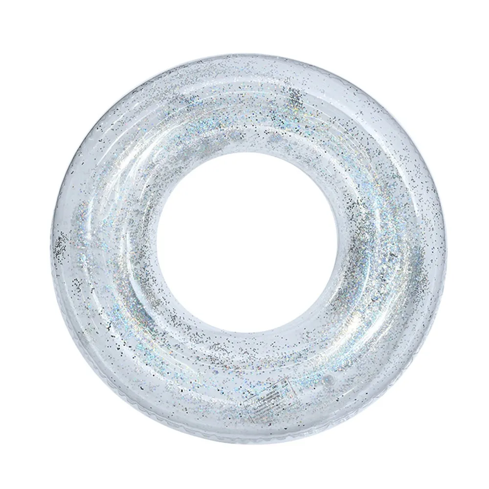 

Забавное летнее кольцо для плавания с блестками, утолщенный ПВХ, милый надувной круг для плавания, мультяшный безопасный поплавок, круг для пляжа, бассейна