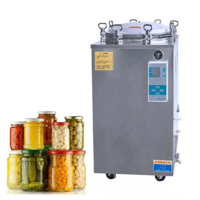 Vertical Autoclave Sterilizer 35 50 75 100 150 Liter Portable High Pressure Sterilization Machine