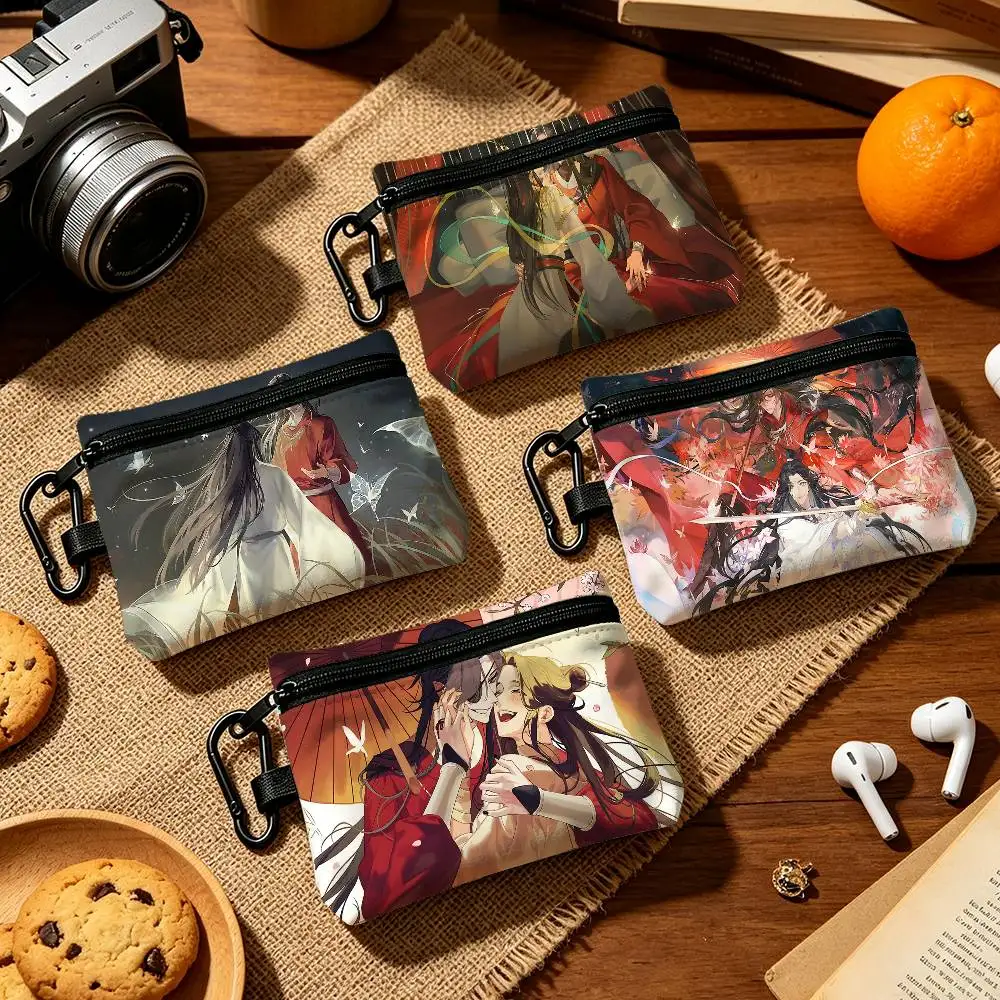 Tian Guan Ci Fu Cartoon Fashion Wear-resistant Oxford Cloth Coin Purse Portable Backpack Hanging Card Storage Bag