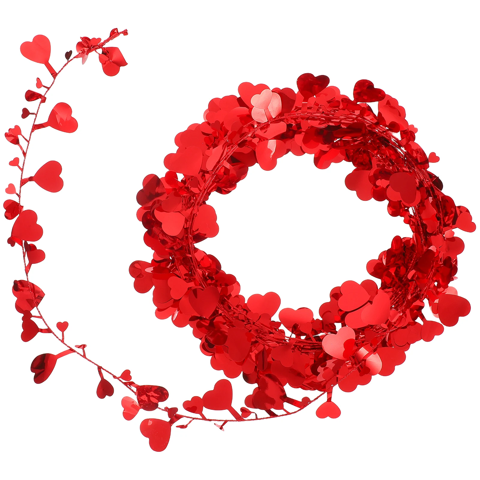 

7.5M Garland Valentine's Day Wedding PET Iron Material Romantic Wall Window Door Outdoor Yard for Love