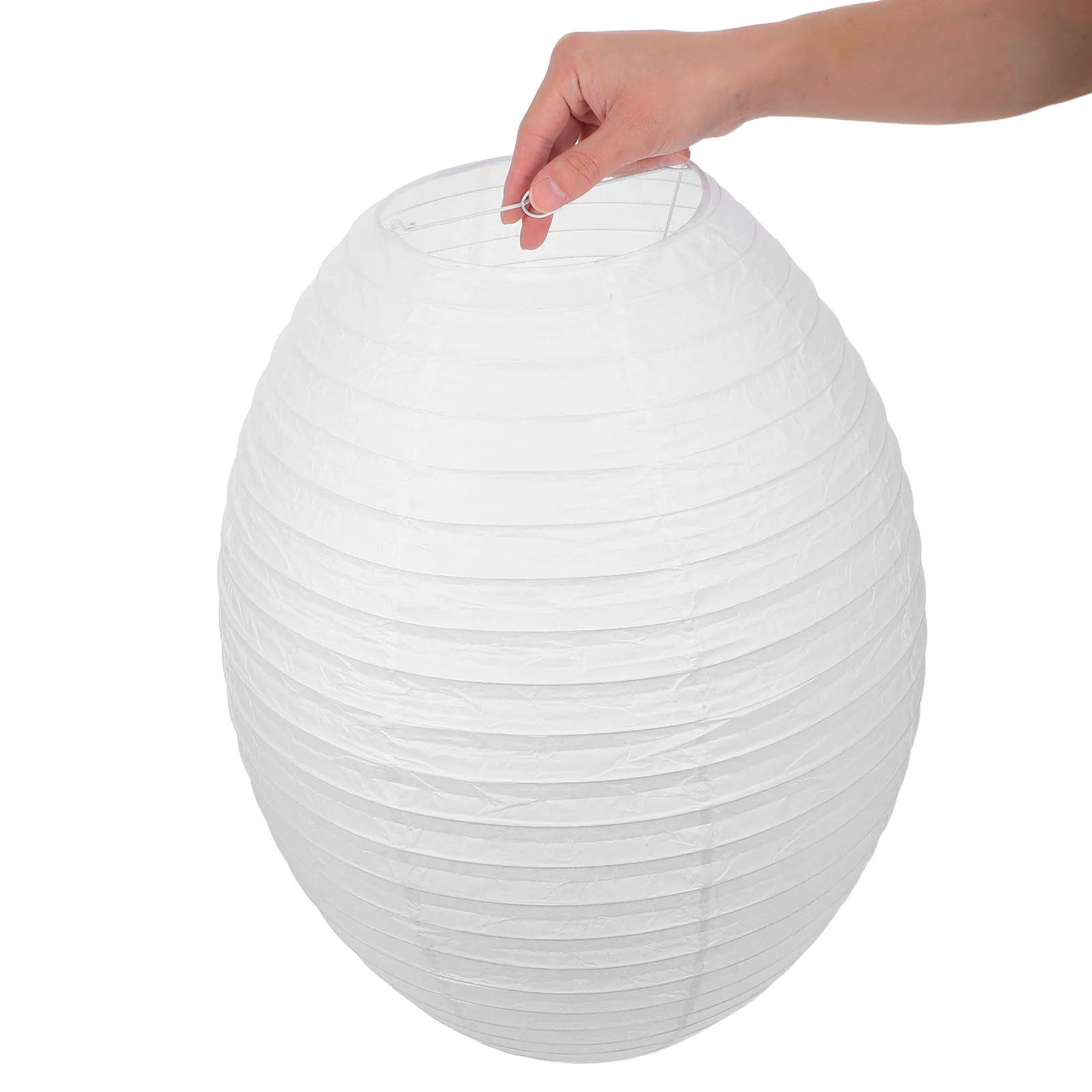 

Small White Oval Paper Lantern Lampshades Foldable Design for Bedroom Living Room Ceiling Light Shades Party Decorative Lamp