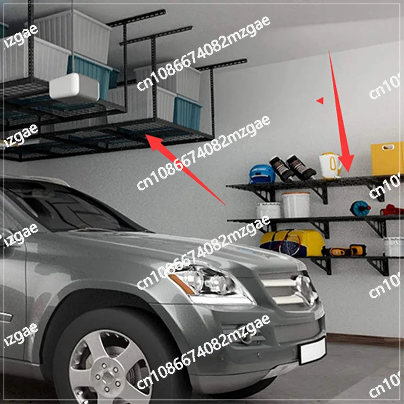 Garage storage hanger sundries tool rack wall-mounted metal multi-functional wall grid rack