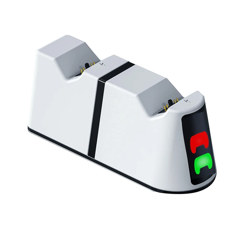 

ZIZI RGB Led Dual Controller Charger For PS5/Slim Wireless Dualsense Controller Joystick Gamepad Charging Dock