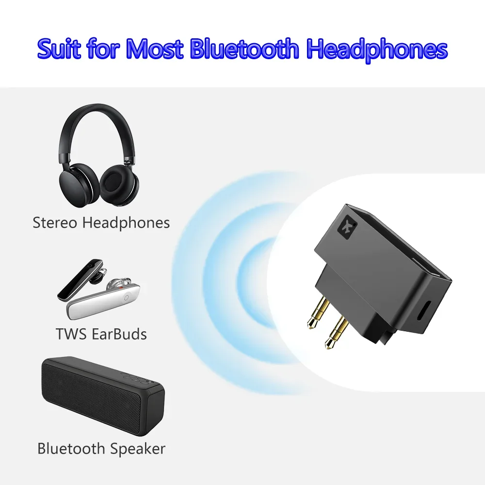Bluetooth 5,0 flugzeug flug flug adapter a2dp drahtloser sender für bose nc700 qc45 qc35 qc30 ae2w kopfhörer