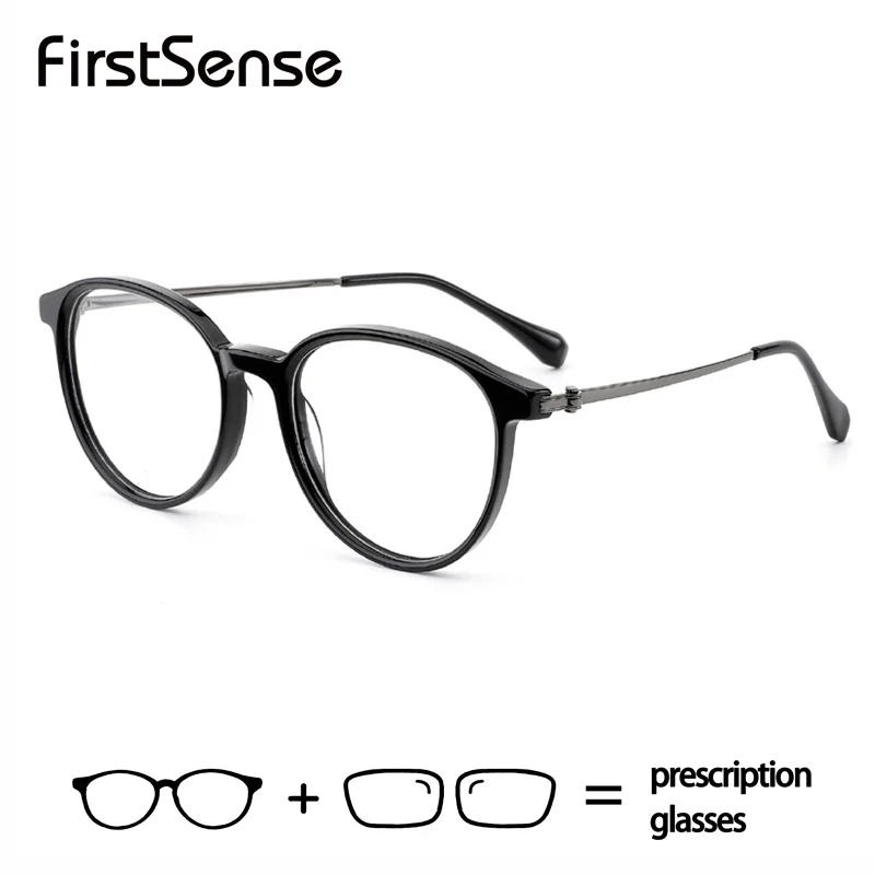 Business Men Vintage Acetate Prescription Reading Glasses Anti Blue Light Presbyopia Eyewear for Computer Reading and Daily Use