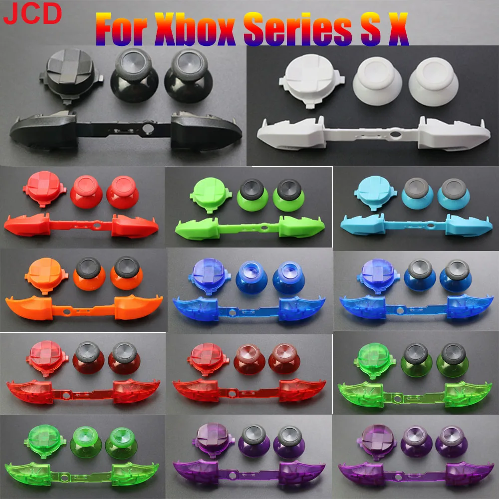 For Xbox Series X S Controller LB RB Button Strip Middle BaffleStrip Cross Direction Keys 3d Analog Joystick Cap D-Pad Button