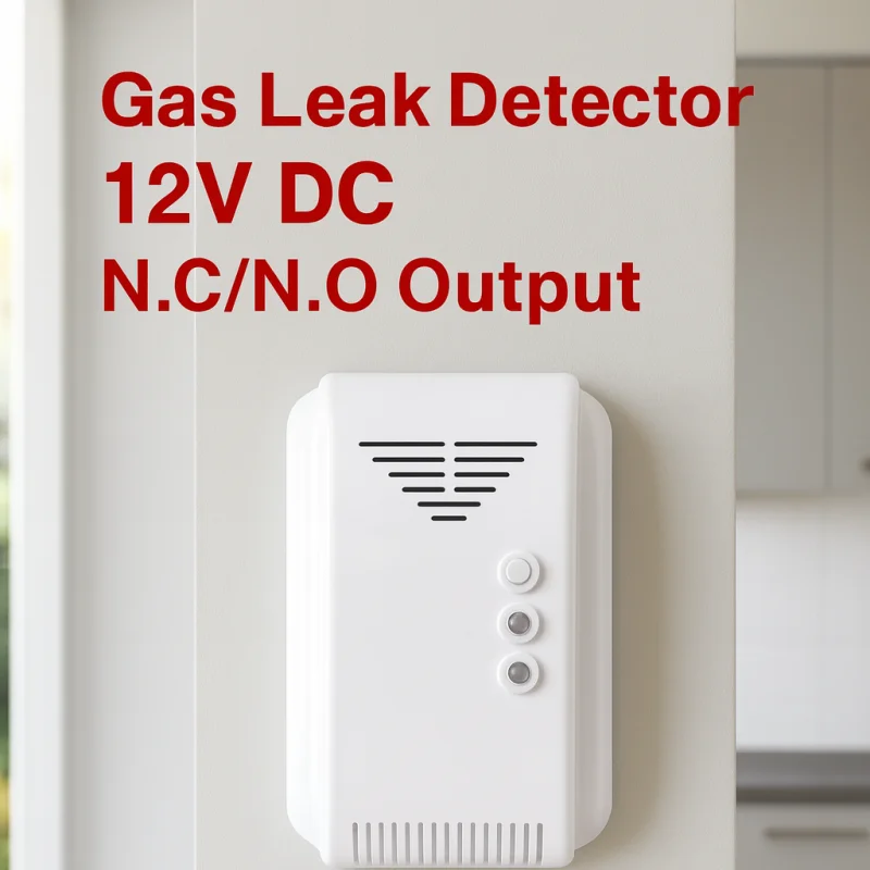 85dB 12V gaslekalarm, zeer stabiliteitssensor, automatische foutdetectie voor ventilator-/klepkoppeling