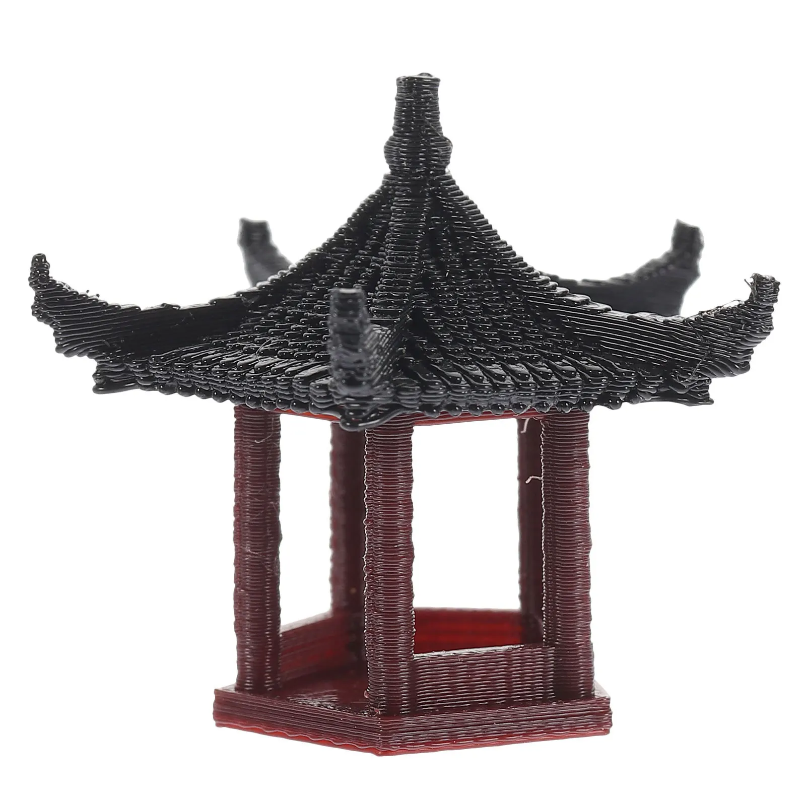 

Micro Landscape Ornament Japanese Decor Bonsai Aquarium Landscaping Adornment Metal Pavilion Statue Fish Tank Decoration Garden