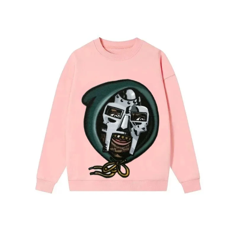 

High Street Fashion Oversized Cartoon Printed Hoodie Funny Men's and Women's Y2k Top Harajuku Street Hip Hop Cotton Fleece Shirt