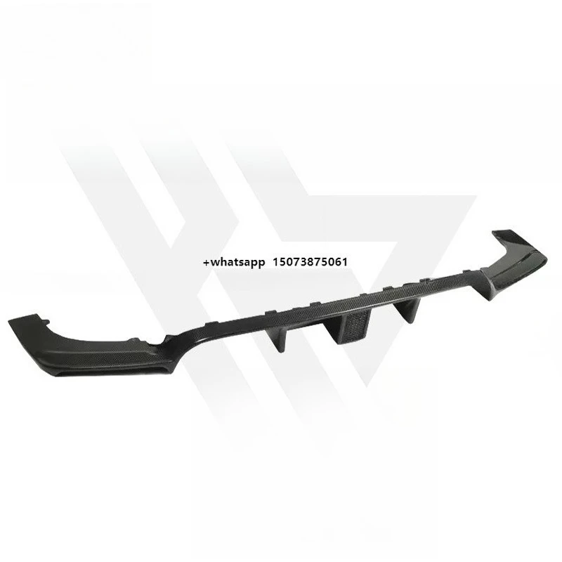 Kolhen Style Carbon Fiber Car Parts Rear Bumper Rear Diffuser With LED Light for  F80 M3 F82 M4 2015-2018 Carbon Lip