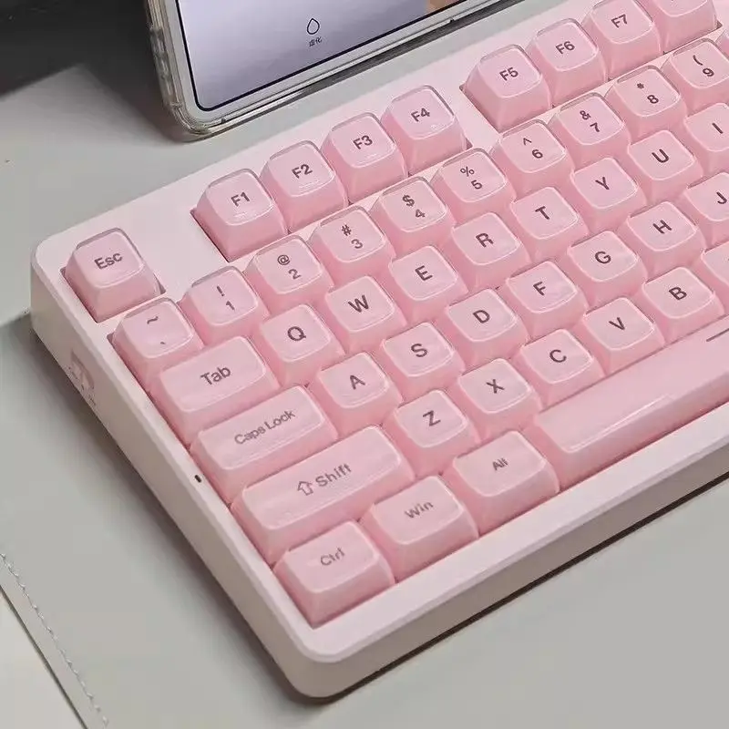 

Комплект из 132 кристаллических колпачков для клавиш (Jelly Crystal Keycaps) с матовым покрытием для механических клавиатур, совместимый с европейскими раскладками, для клавиатур на 61/87/104 клавиши, ISO-клавиши