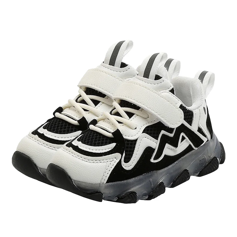 

Яркая спортивная обувь со светодиодной подсветкой, 28 17 см, нескользящая подошва, стильная прогулочная обувь с дышащей сеткой, уличная обувь