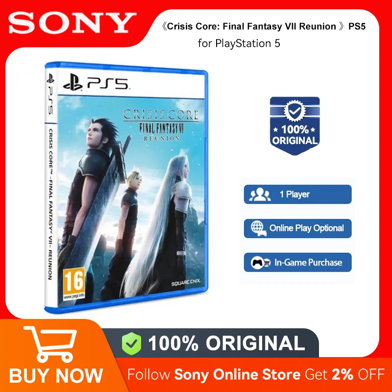 Sony PlayStation 5 Crisis Core: Final Fantasy VII Reunion PS5 Game Deals for Platform PlayStation5 PS5 Game Disks