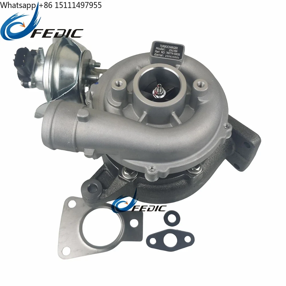 Factory Turbocharger GT1749V 760774 Complete Turbo for Fod C-Max Volo C30 136HP 100Kw 2.0D DW10BTED D4204T 2004-2006
