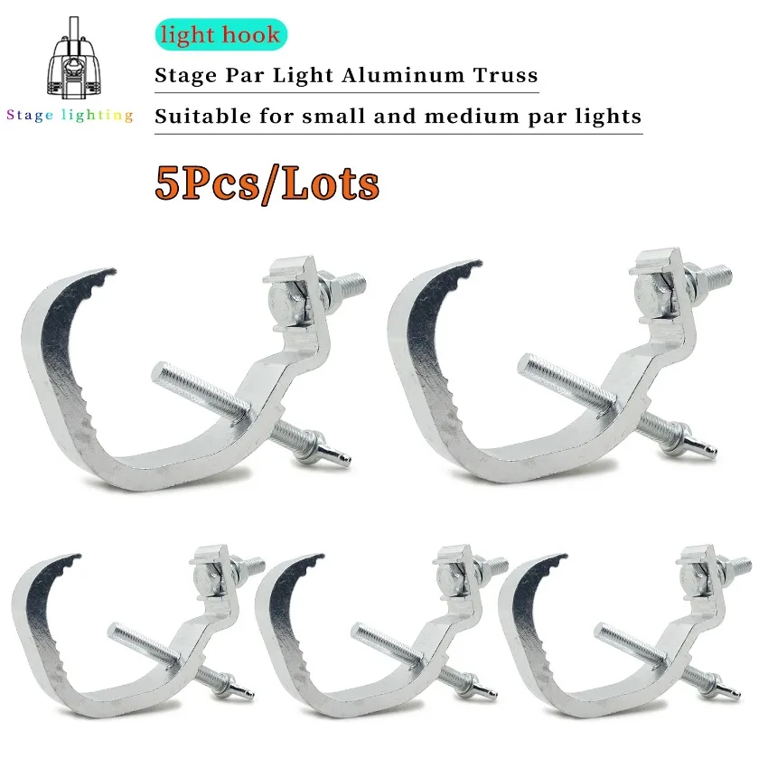 5 قطعة/السلع أضواء الألومنيوم هوك الاسمية خطاف إضاءة معدات المرحلة المهنية Led ضوء المرحلة الجمالون DJ نادي ضوء خطاف معلق