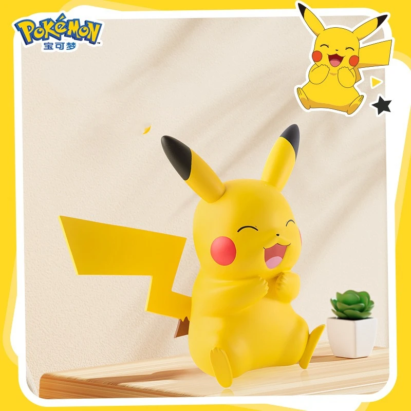 Pokemon Pikachu piggy bank money box children's toys Japanese anime peripheral collection model ornaments Kawaii birthday gift