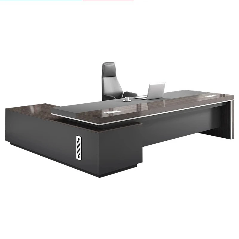 

Office desk owner, desk and chair combination manager, president in charge, simple and modern office furniture