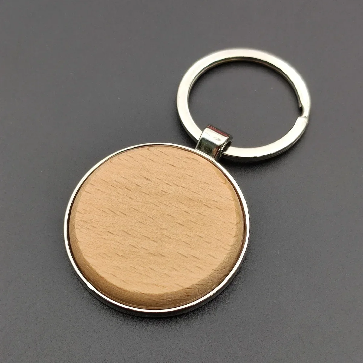 Customized Logo Clean Bamboo Keyrings Wood House Bottle Opener Metal Keychains Souvenirs Bags Decoration Car Key Chain Gift