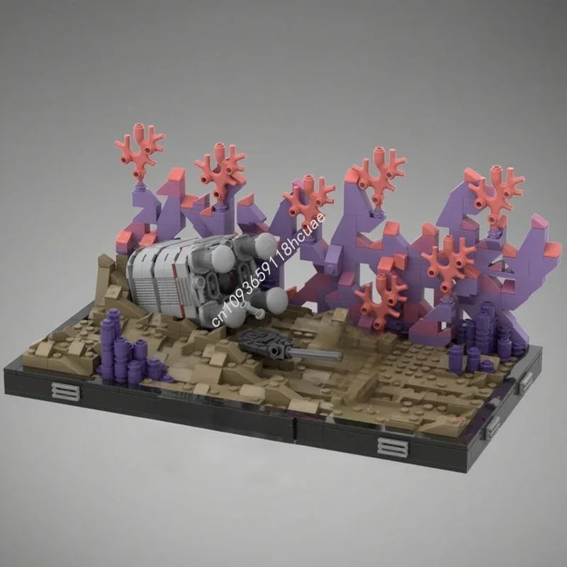 681pcs MOC Ambush Diorama Collection The Clone Wars Season Star Battle UCS Model Building Blocks Toys Christmas Gifts view 3