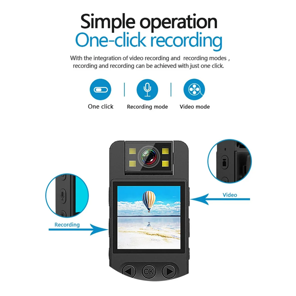 

Law Enforcement Recorder 1080P High Definition Infrared Sports Camera Mini DV Mobile Wifi Camera Mini Outdoor Camera