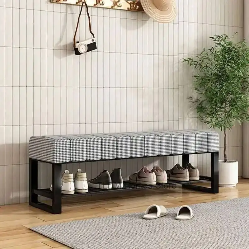 Shoe Shoe Rack Living Room Bench Show Space Saving Slim Rack Bedroom Nordic Slippers Metal Zapatero Shelves Salon Furniture