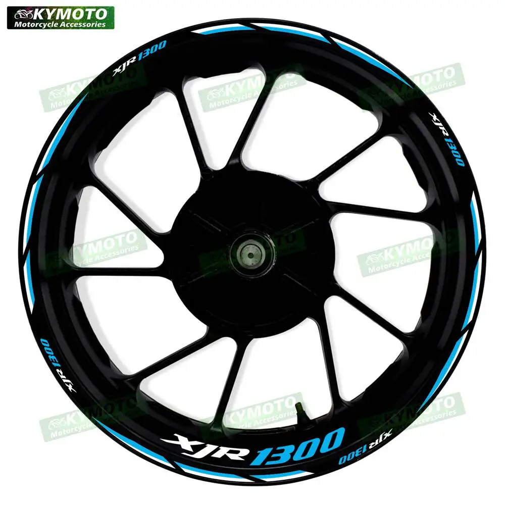 

For Yamaha XJR1300 XJR 1300 motorcycle accessories 17 inch front and rear wheel stickers fairing rim reflective decals