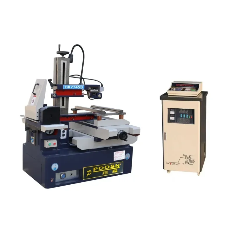 High Speed CNC Wire Cut Machine for POOSN CE DK7745B 450x550mm Stroke Low Wear Rate for Automotive Mold Making