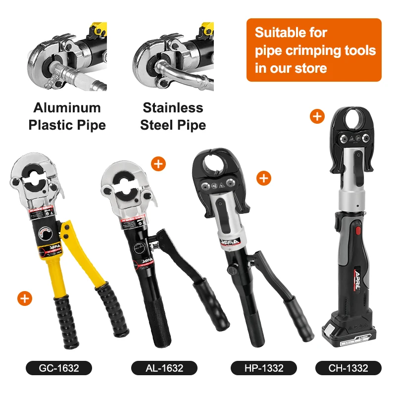 TH/U/V/VAU/M/VUS Type Die for Pex Pipe Crimping Tool GC-1632/CW-1632 Crimping Moulds 16, 20, 26, 32mm Hydraulic Crimper Jaws Kit