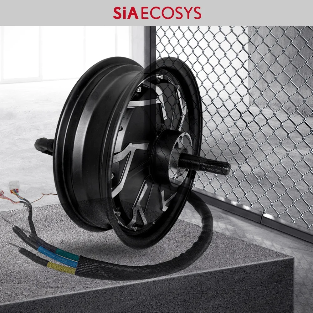 QSMOTOR QS260 V4 12x3.5 12000W 72V Double Axle Hub Motor 224N·m Torque 88% Efficiency IP54 BLDC for E-Scooter E-Motorcycle