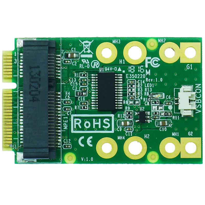 Mini new miniPCIe to TPM hardware encryption module terminal 2260 version connector